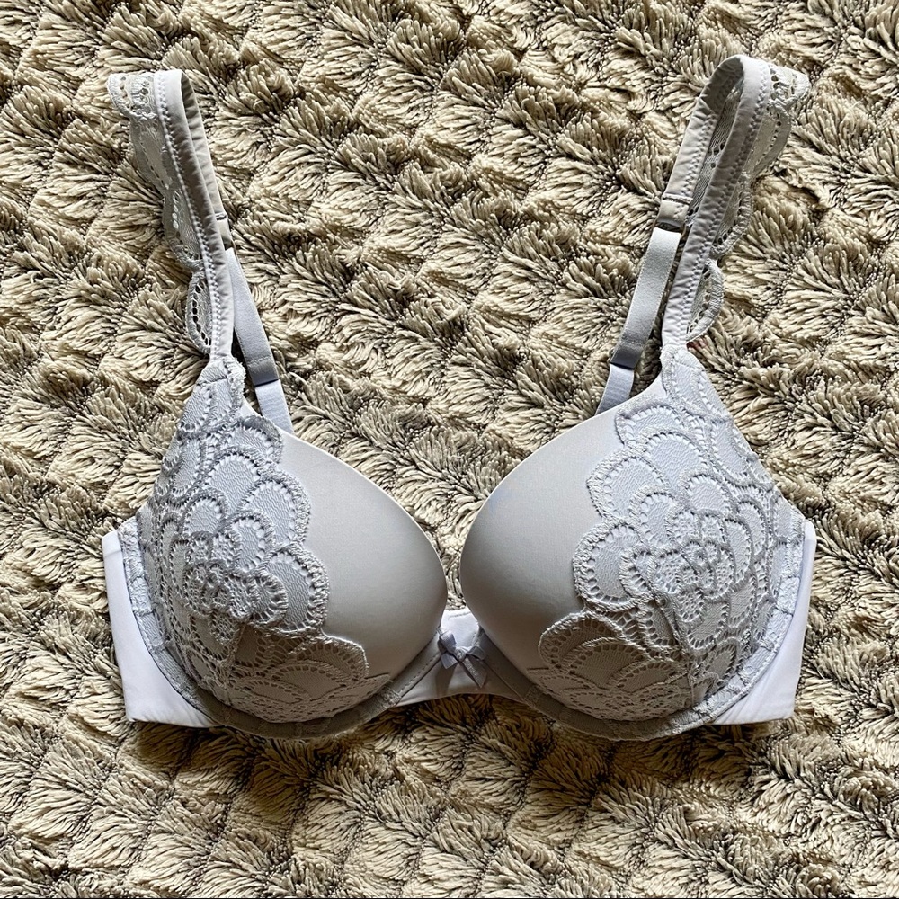 Aerie Brooke Light Blue Lace Bra — 34D